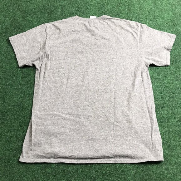 Philadelphia Pennsylvania USA Mens T-Shirt Size L Grey Crew Neck Short Sleeve - Picture 6 of 6